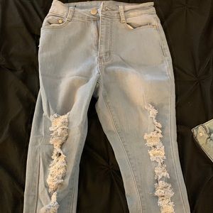 size 3/4 fashion nova jeans
